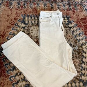 Weekday Rowe Super High Waisted Jeans in White